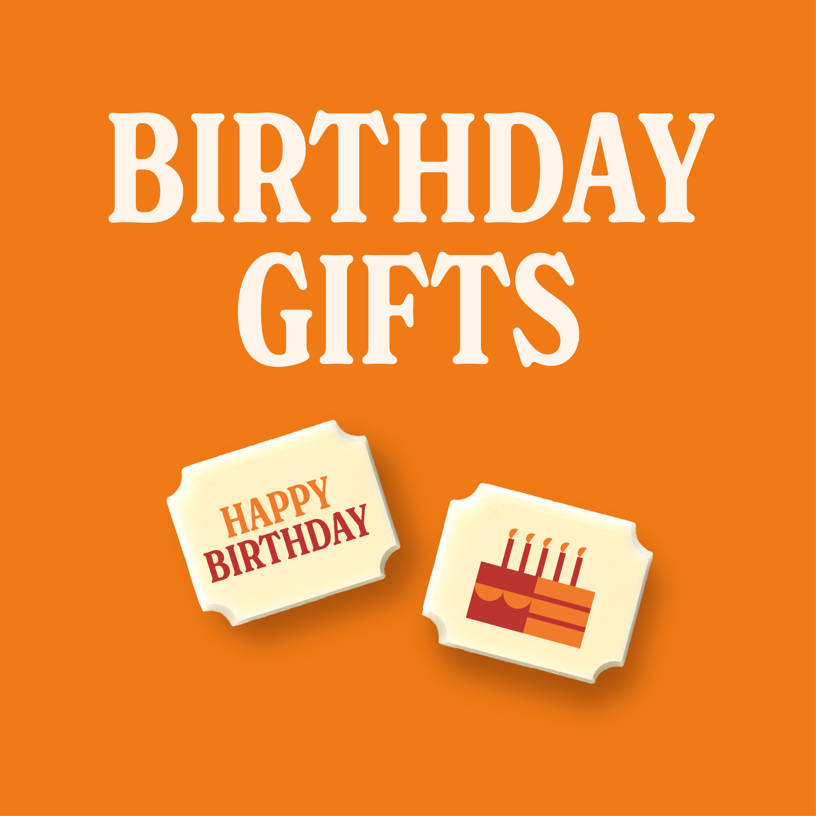 A banner for Birthday chocolate gifts
