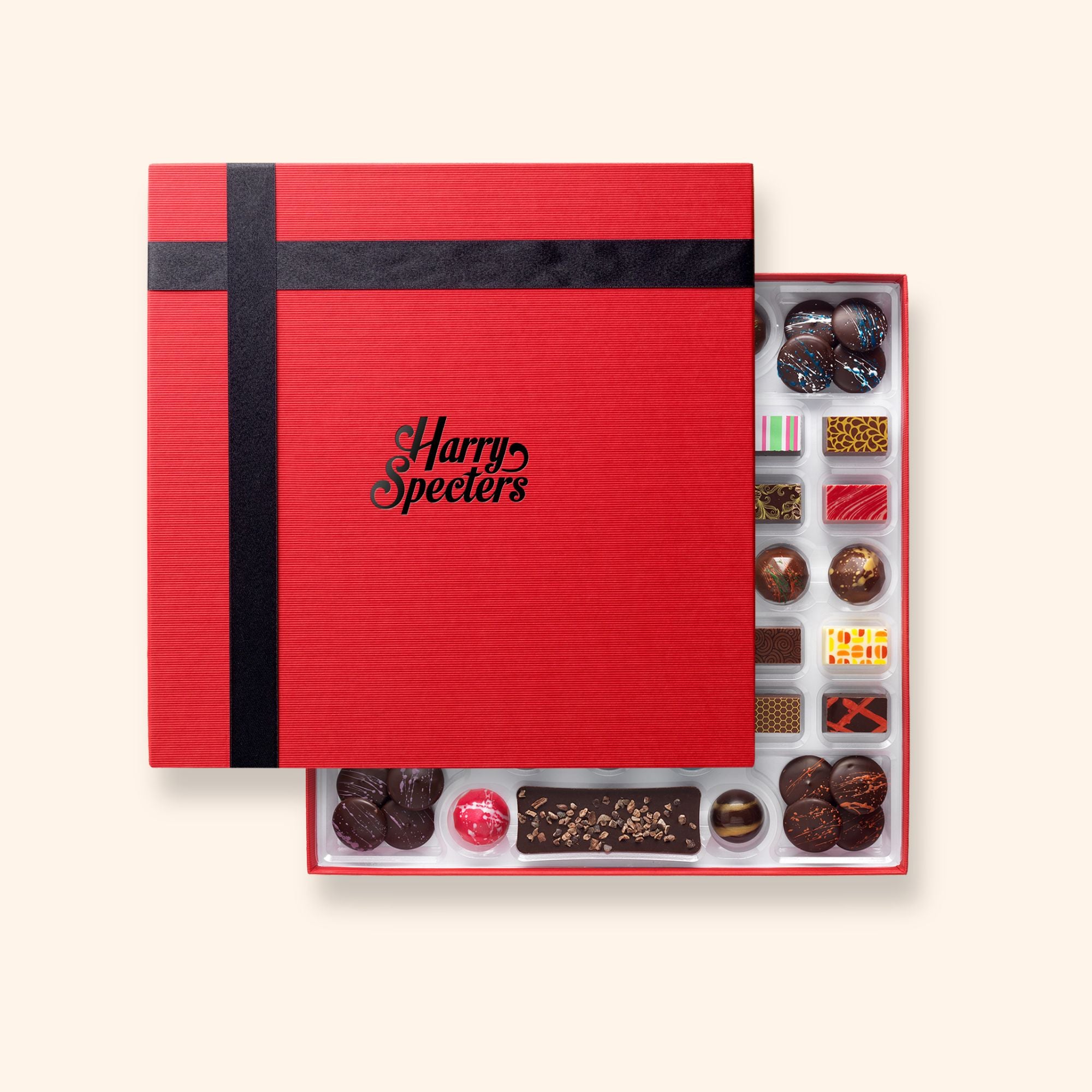 A large luxury chocolate box for a special occasion featuring artisan chocolates