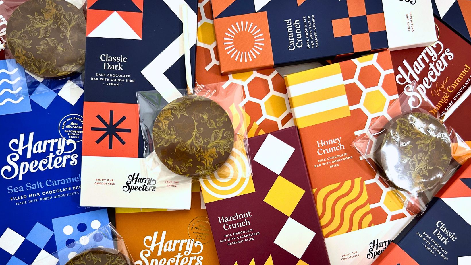 A selection of chocolate bars and lollipops