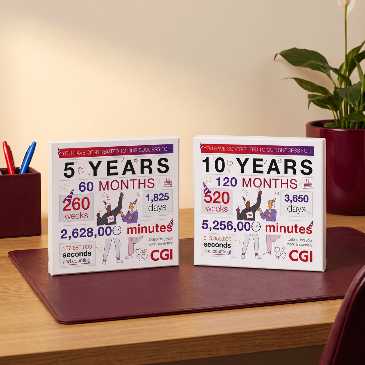 CGI Bespoke Employee Anniversary Chocolate Gifts