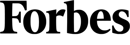 Black 'Forbes' logo on a transparent background