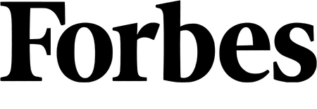 Black 'Forbes' logo on a transparent background
