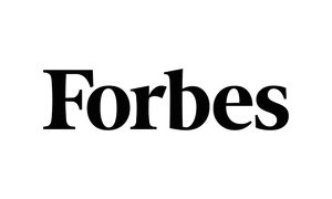 The logo for Forbes