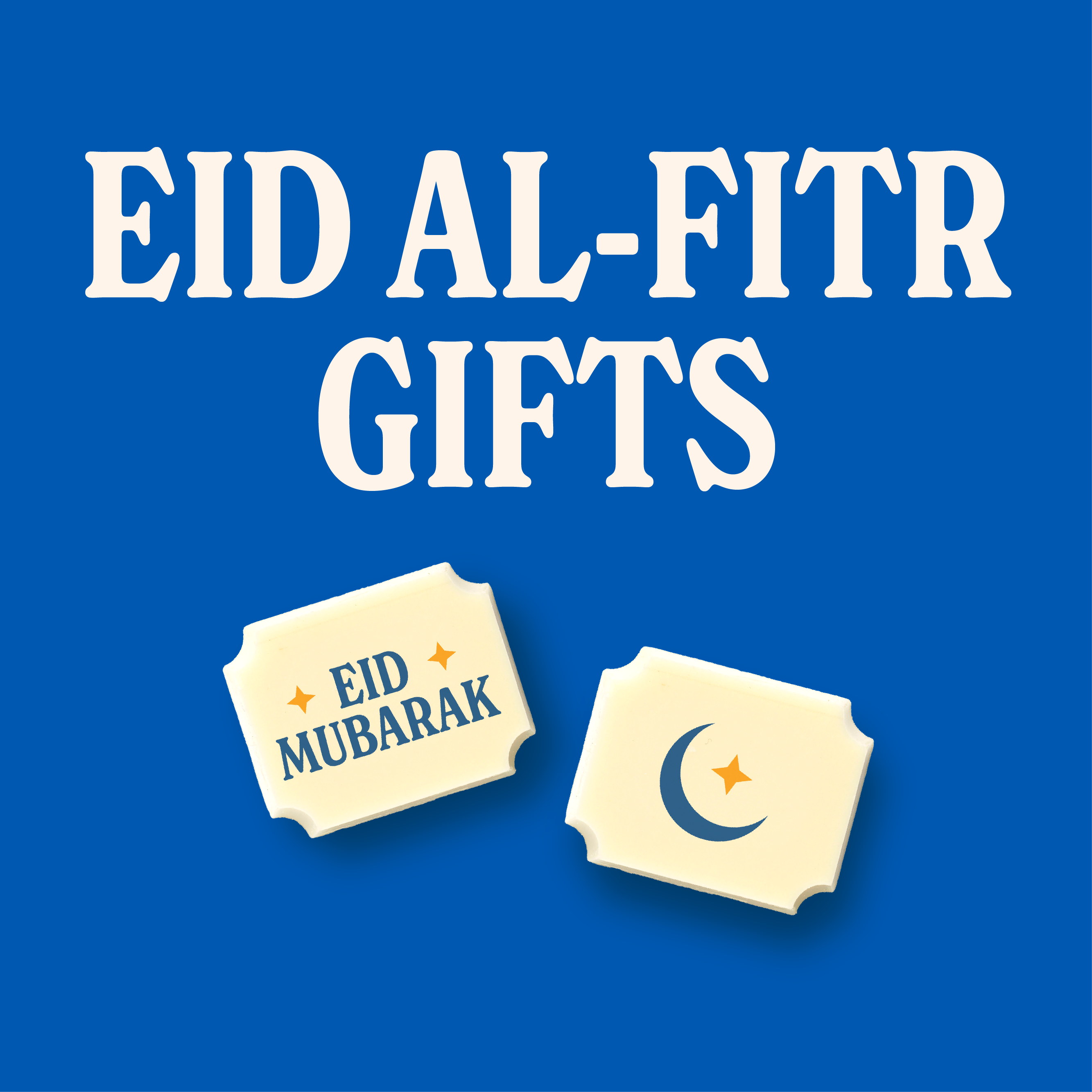 A banner for Eid Al-Fitr chocolate gifts
