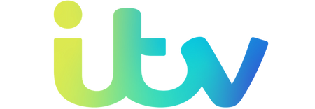 Logo of ITV with a colorful design
