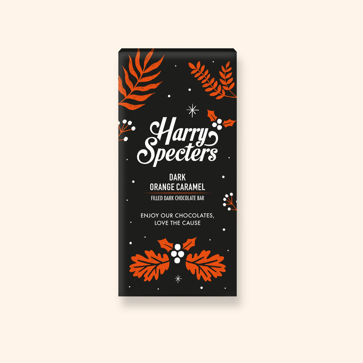 The Christmas Plant-Powered Orange Caramel 60% Dark Chocolate Bar