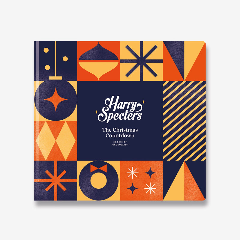 A Chocolate Advent Calendar showing the name Harry Specters and the words The Christmas Countdown