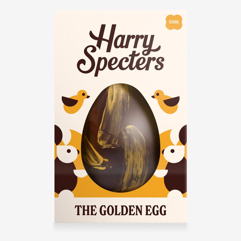 The Golden Egg - Dark Chocolate Easter Egg 150g - Harry Specters -