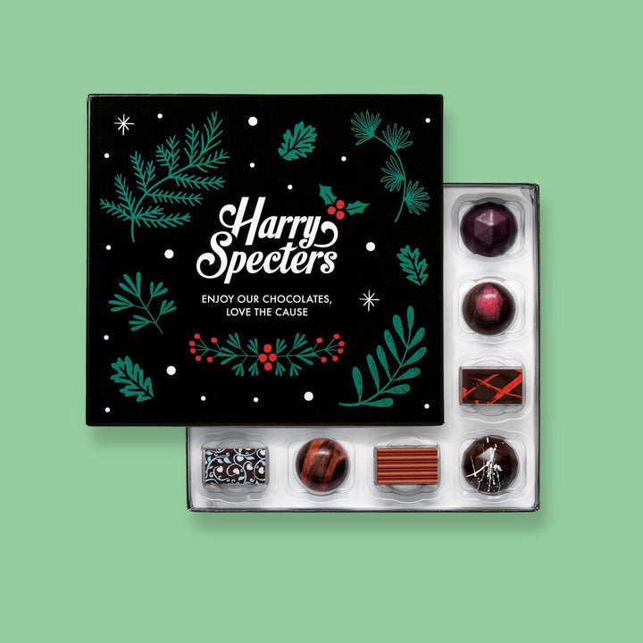 PRE-ORDER: The Plant-Powered Christmas House Selection 16 Chocolates Box